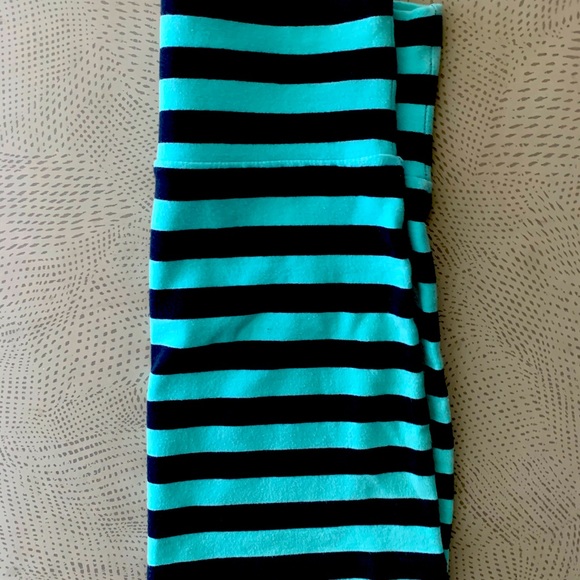 Cotton candy blue and navy striped mini Forever 21 - Picture 2 of 5